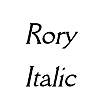 Rory Italic Font