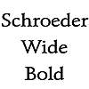 Schroeder Wide Bold Font